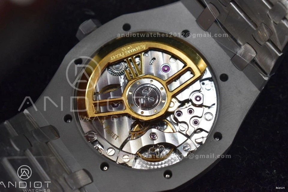 APSF 41mm Bracelet 15500 Dial Super on Black 1:1 A4302 SS SS Clone Oak Best Royal Edition Textured 1106